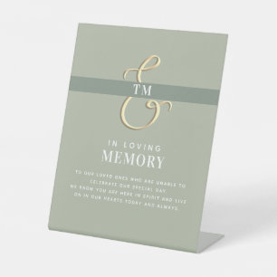 In Loving Memory Personalised Wedding Pedestal Sig Pedestal Sign