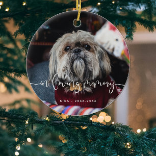 In loving memory Pet memorial Remembrance Ceramic Tree Decoration