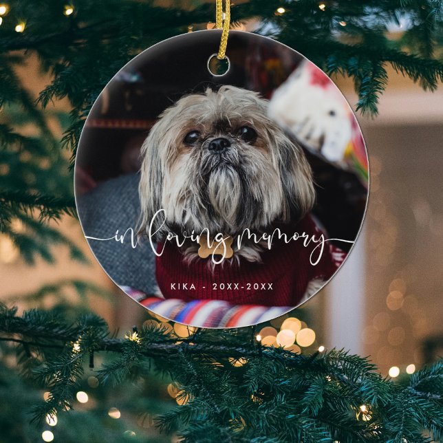 In loving memory Pet memorial Remembrance Ceramic Tree Decoration (Creator Uploaded)