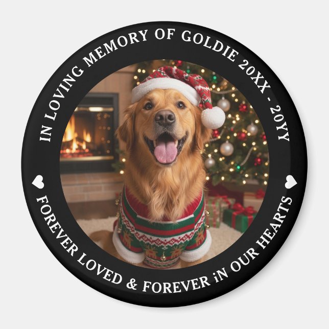 In Loving Memory Pet Photo Custom Magnet (Front)