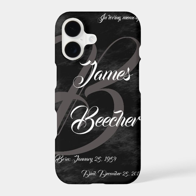 In loving memory phone case  (Back)