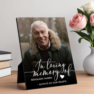 In Loving Memory Photo Calligraphy Plaque