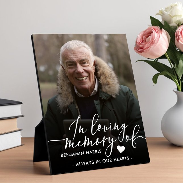 In Loving Memory Photo Calligraphy Plaque (Creator Uploaded)