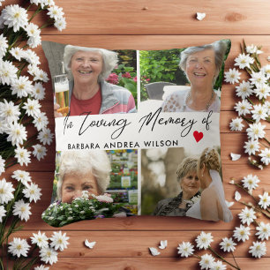 In Loving Memory Photo Collage Cushion