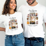 In Loving Memory Photo Collage Funeral Memorial  T-Shirt<br><div class="desc">This beautiful memorial t-shirt is perfect for a Celebration of life Service/Party or memorial walk/run. The design features 9 various shaped photos and text that reads "In Loving Memory". (You can change this text - so easy to customise) Simple yet so beautiful - this template is very easy to personalise...</div>