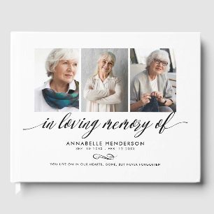 In Loving Memory Photo Collage Guest Book