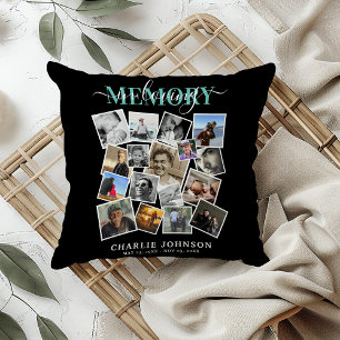 In Loving Memory Photo Collage Memorial Cushion