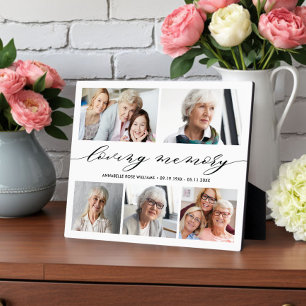 In Loving Memory Photo Collage Memorial Keepsake P Plaque