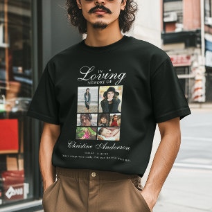 In Loving Memory Photo Collage Memorial T-Shirt