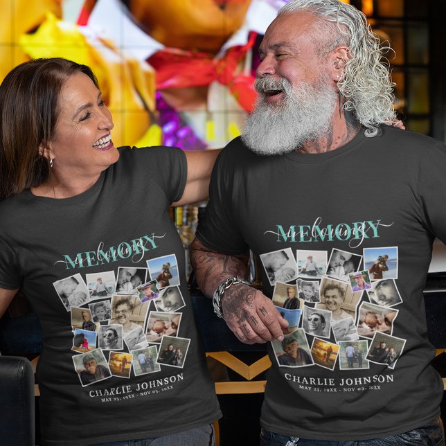 In Loving Memory Photo Collage Memorial T-Shirt (Creator Uploaded)