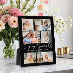 In Loving Memory Photo Collage Plaque
