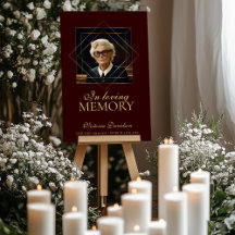 In Loving Memory Photo Funeral Memorial Custom