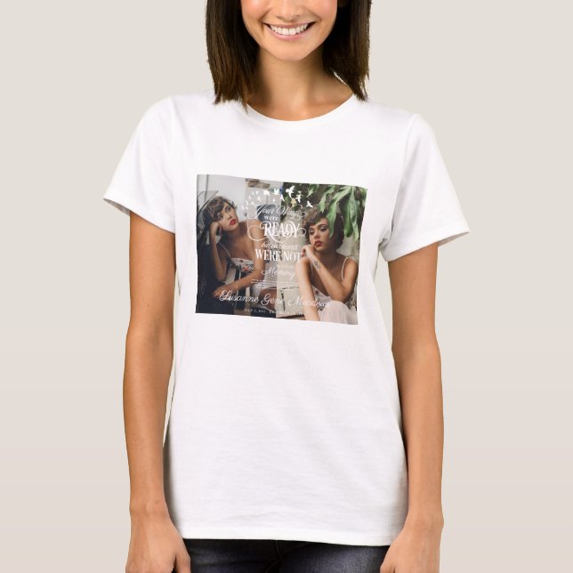 In Loving Memory | Photo Funeral Memorial  T-Shirt (Front)