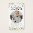 In Loving Memory Photo Funeral Prayer Card