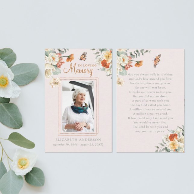 In Loving Memory | Photo Funeral Prayer Card (Creator Uploaded)
