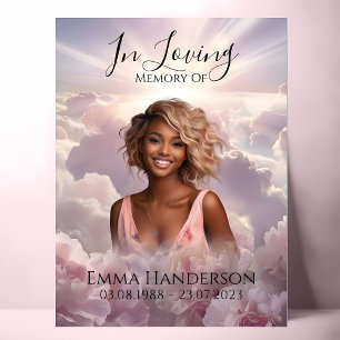 In Loving Memory Photo Funeral welcome sign