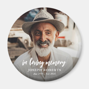In Loving Memory Photo Keepsake Magnet