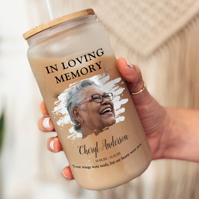 In Loving Memory | Photo Memorial Can Glass (Creator Uploaded)