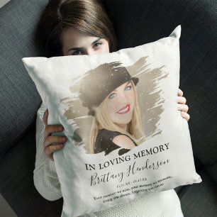 In Loving Memory Photo Memorial Cushion