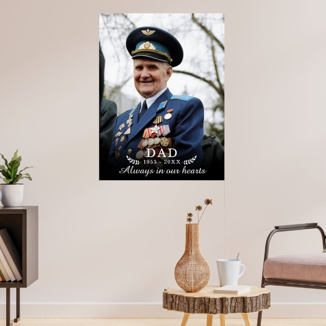 In Loving Memory | Photo Memorial Funeral  Poster (Living Room 3)