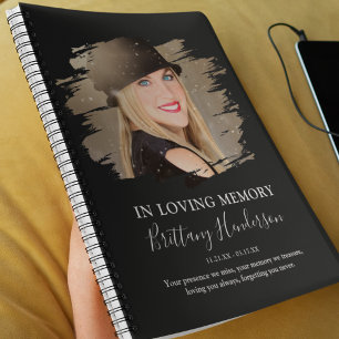 In Loving Memory   Photo Memorial Guest Notebook