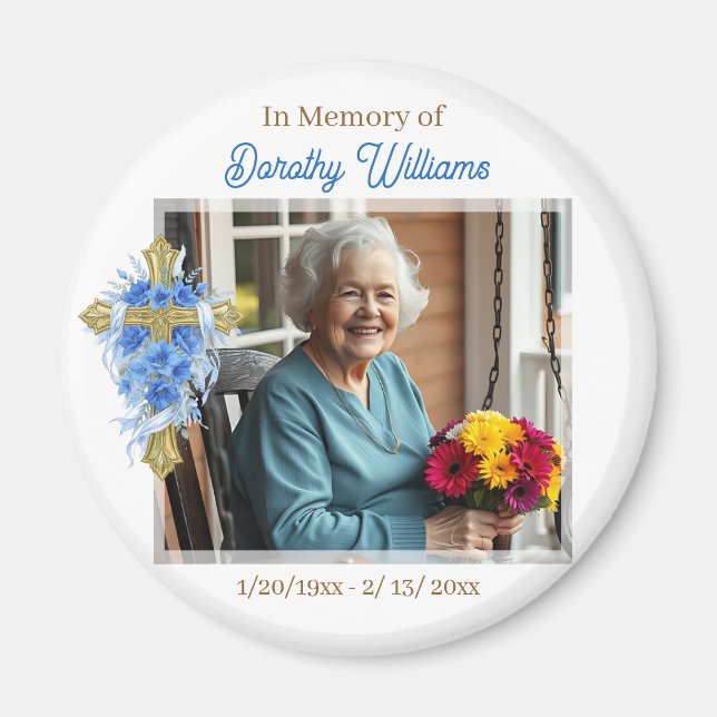 In Loving Memory | Photo Memorial Magnet (Front)