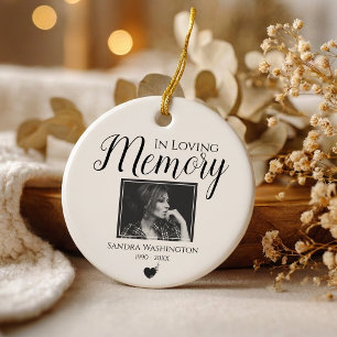 In Loving Memory Photo Memorial Ornament