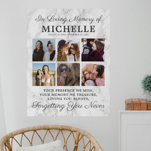 In Loving Memory Photo Memorial Poster