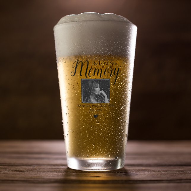 In Loving Memory | Photo Memorial Service Glass (Creator Uploaded)