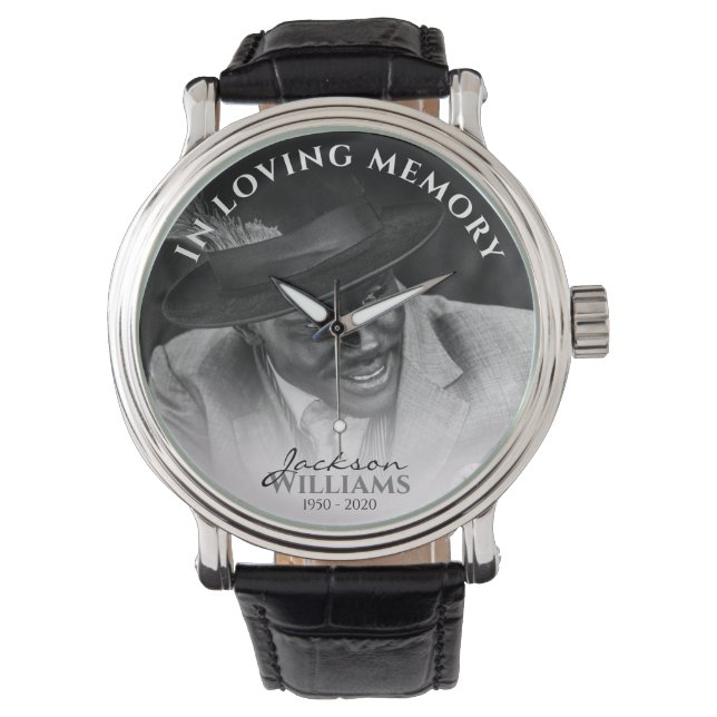 In Loving Memory | Photo Memorial Watch (Front)