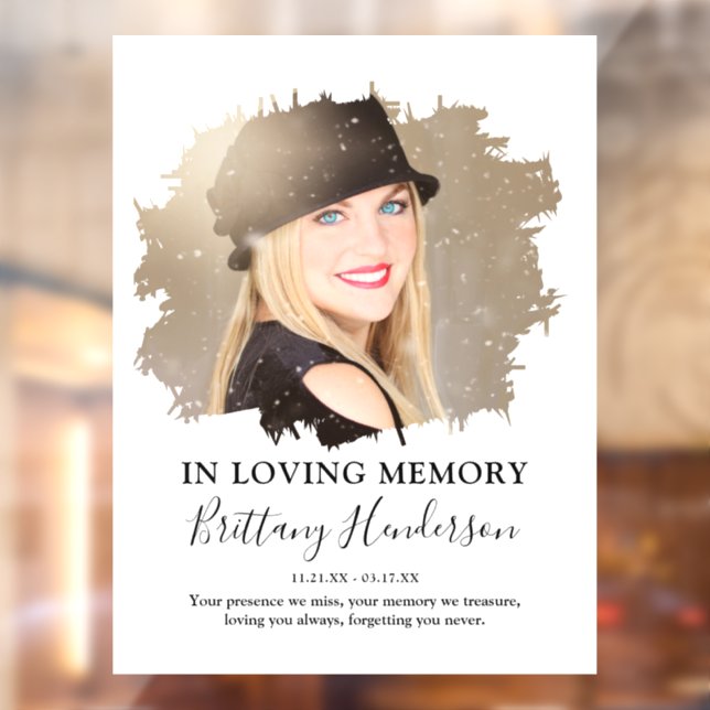 In Loving Memory | Photo Memorial  Window Cling (Sheet 2)