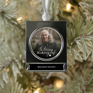 In Loving Memory Photo Metal Ornament