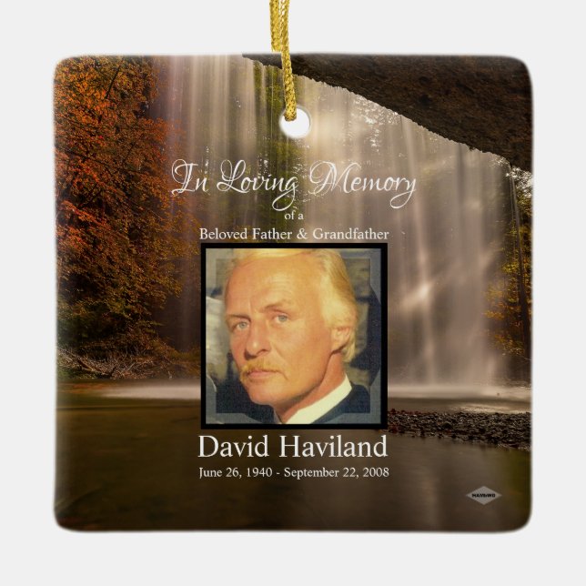 In Loving Memory Photo Ornament HAMbWG (Front)