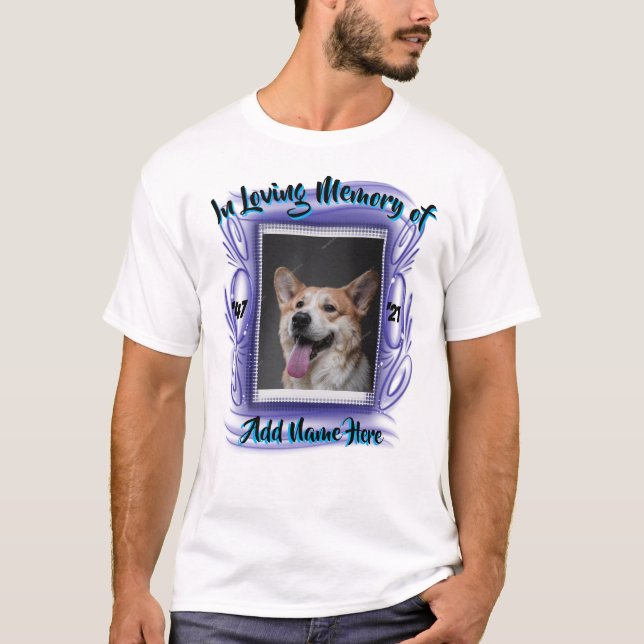 In loving memory  photo personalised T-Shirt (Front)