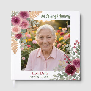 In Loving Memory Photo & Poem Cardinal Guest Book