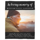 In Loving Memory Photo Poem Tribute Blanket