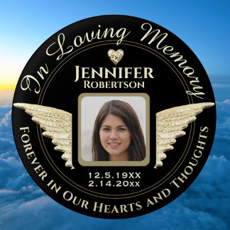 In Loving Memory Photo Remembrance 3 Cm Round Badge