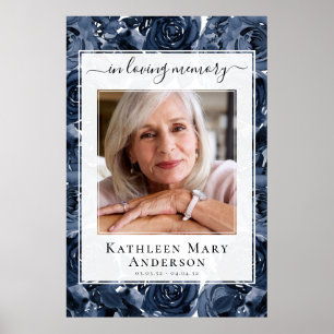 In Loving Memory Photo Roses Welcome Sign