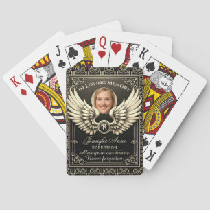 In Loving Memory Photo Template Playing Cards