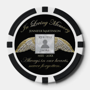 In Loving Memory Pocket Photo Remembrance Poker Chips