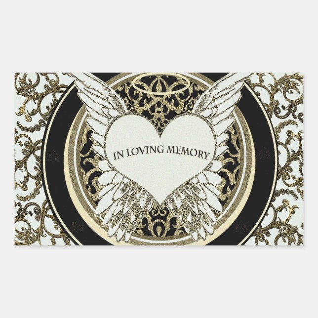In Loving Memory Rectangular Sticker (Front)