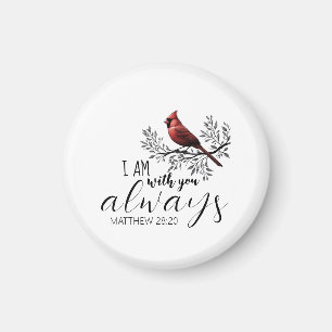 In Loving Memory: Red Cardinal Memorial Magnet