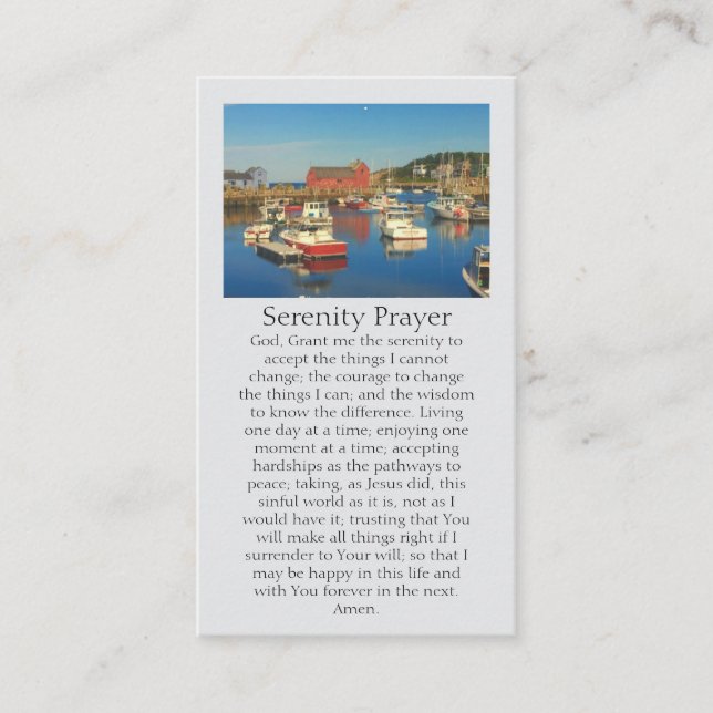 In Loving Memory Red Fish Shack Motif #1  Business Card (Front)