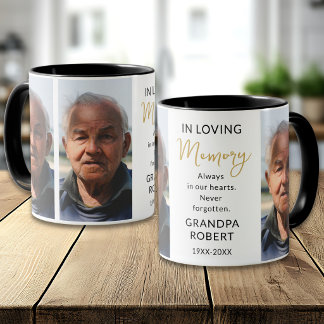 In Loving Memory Remembrance 3 Photo Keepsake Mug