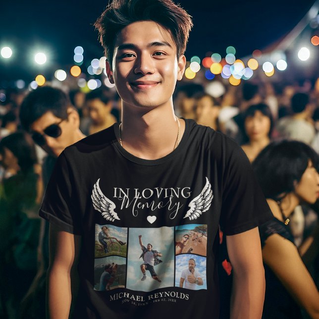 In Loving Memory Remembrance Photo Collage T-Shirt (Creator Uploaded)