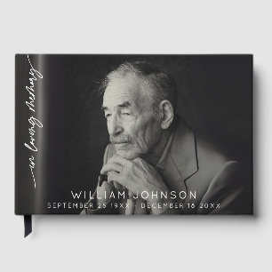 In Loving Memory Remembrance Photo Funeral Guest Book
