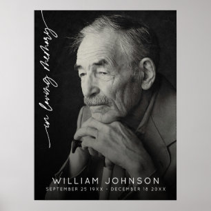 In Loving Memory Remembrance Photo Funeral Poster