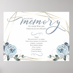 In Loving Memory Remembrance Prayer Wedding Sign