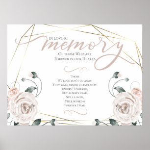 In Loving Memory Remembrance Prayer Wedding Sign