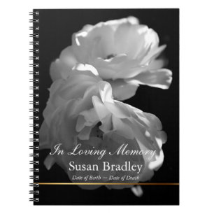 In Loving Memory Roses Funeral Guest Book 1